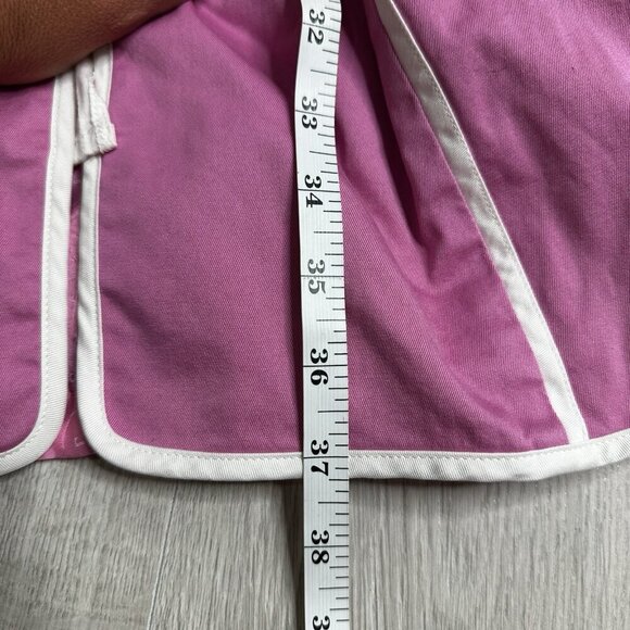 Vtg Oscar De La Renta Shift Dress Sz 4 Pink Sleeveless Colorblock Old Money - Picture 10 of 10